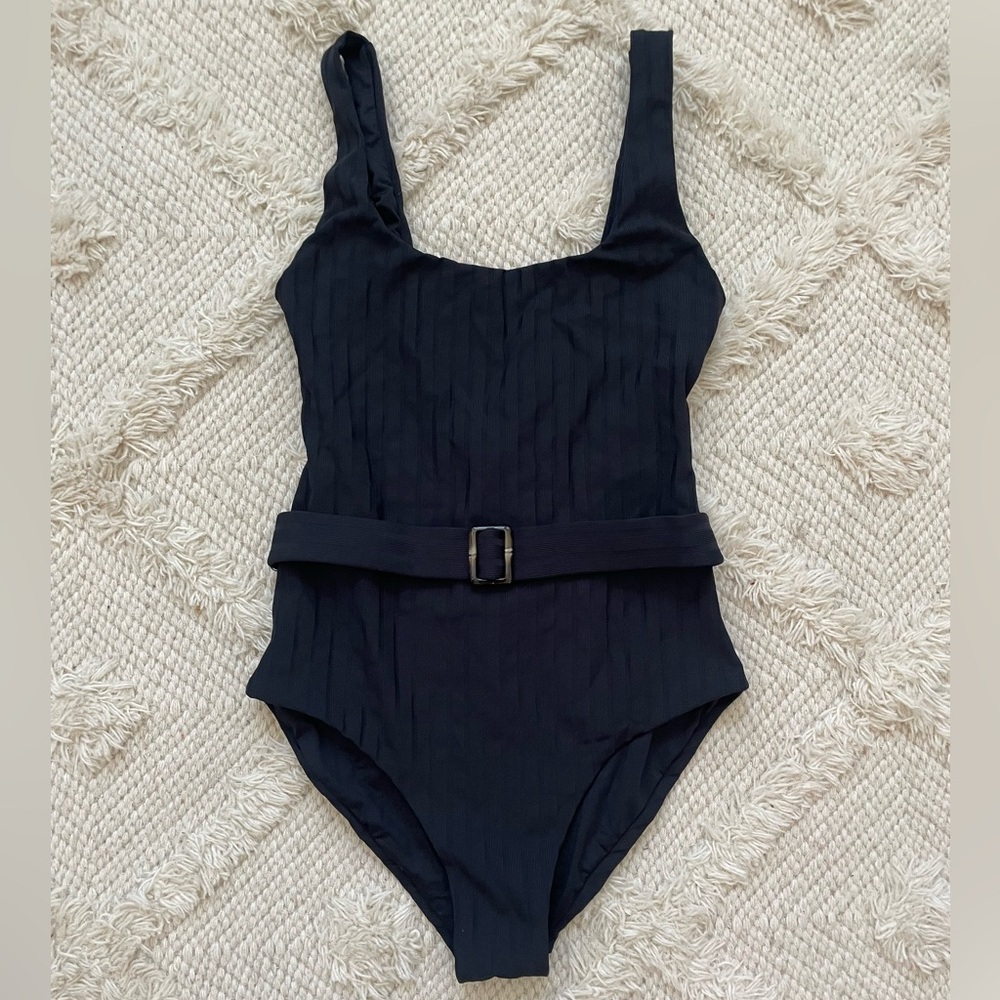 New Melissa Odabash Texas Belted One Piece Swimsuit - Picture 4 of 7